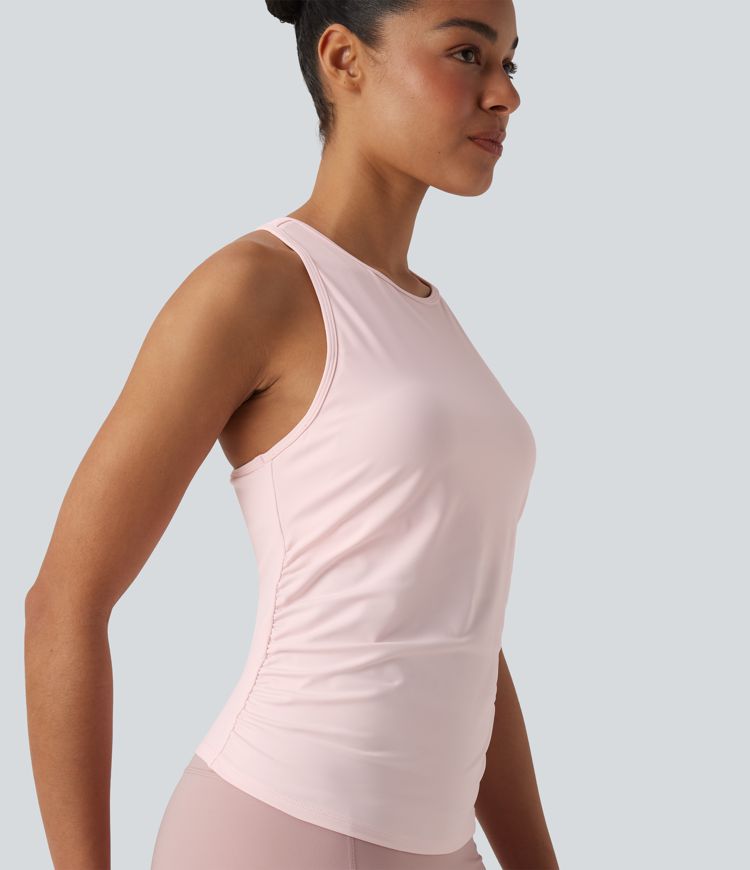 SoftlyZero™ Round Neck Racerback Cool Touch Yoga Tank Top
