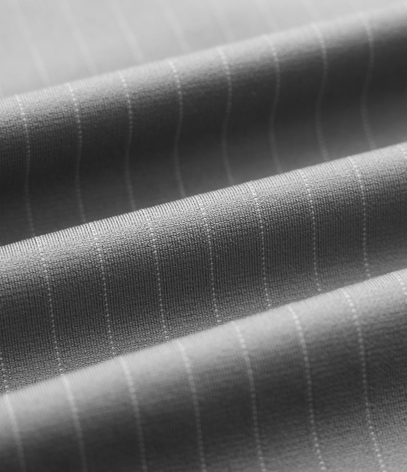 Pantalones de trabajo a rayas de talle alto y pierna ancha con bolsillos