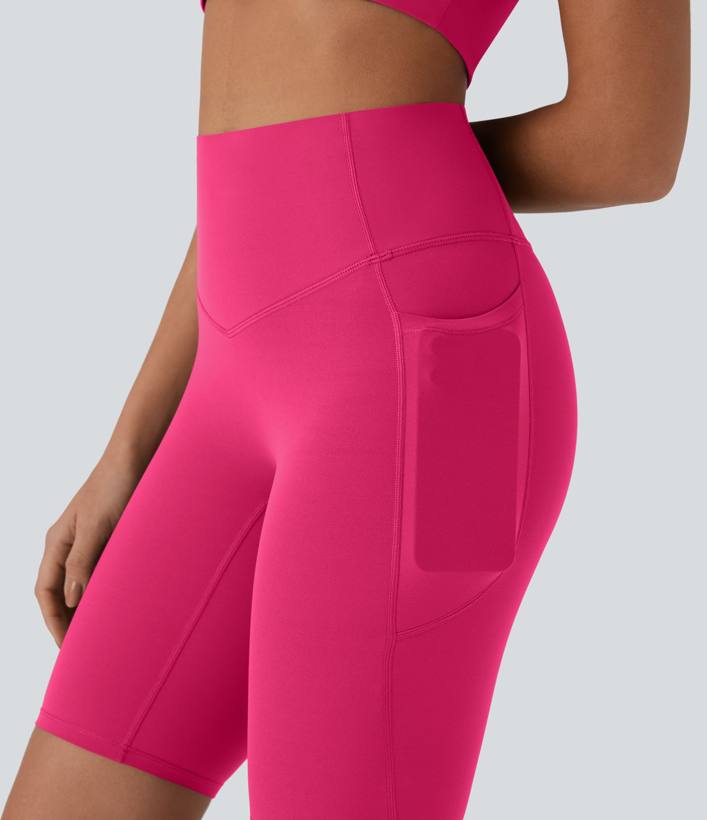 Halara UltraSculpt™ High Waisted Tummy Control Pocket Shaping Training Biker Shorts 9''