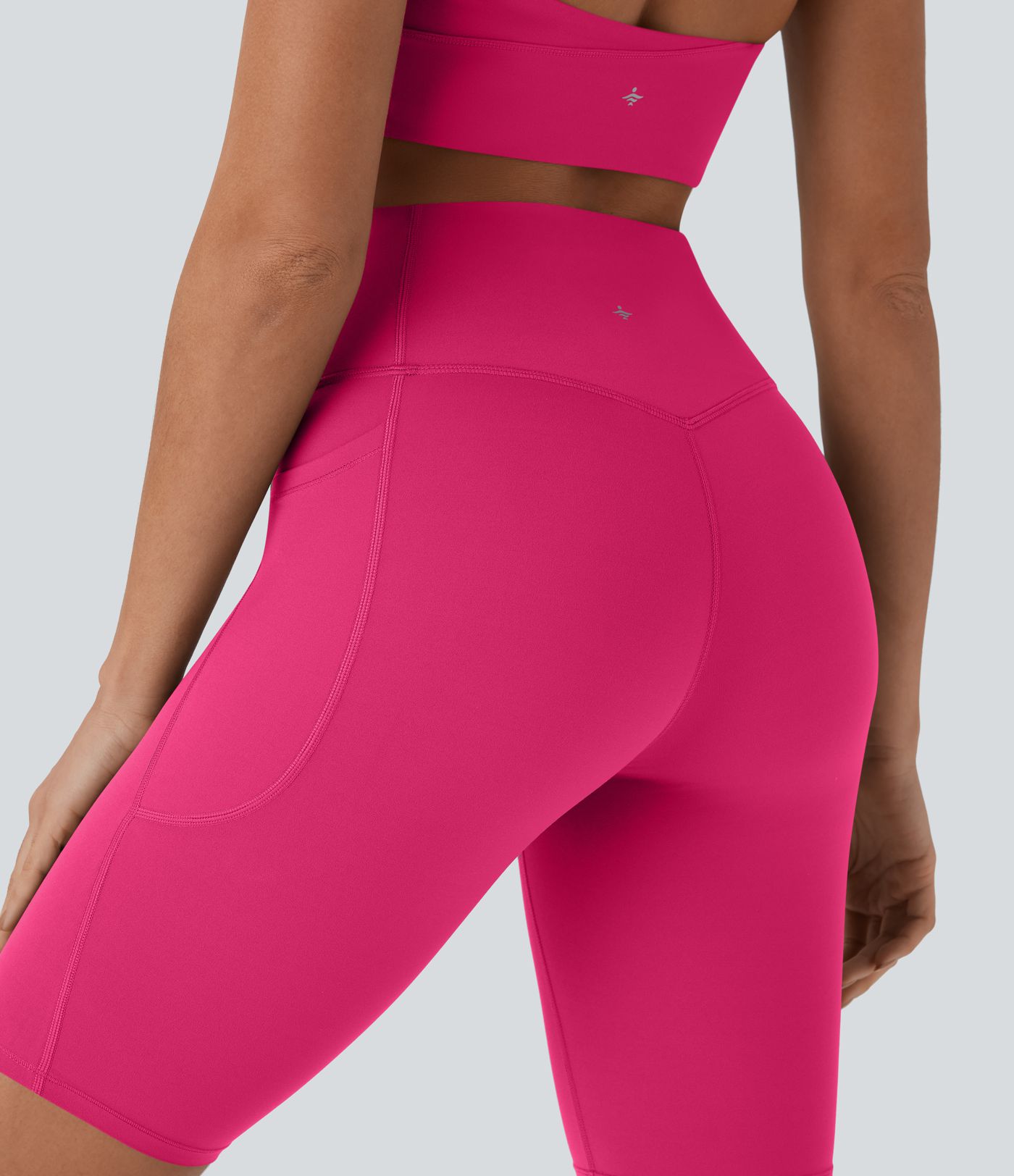 Halara UltraSculpt™ High Waisted Tummy Control Pocket Shaping Training Biker Shorts 9''