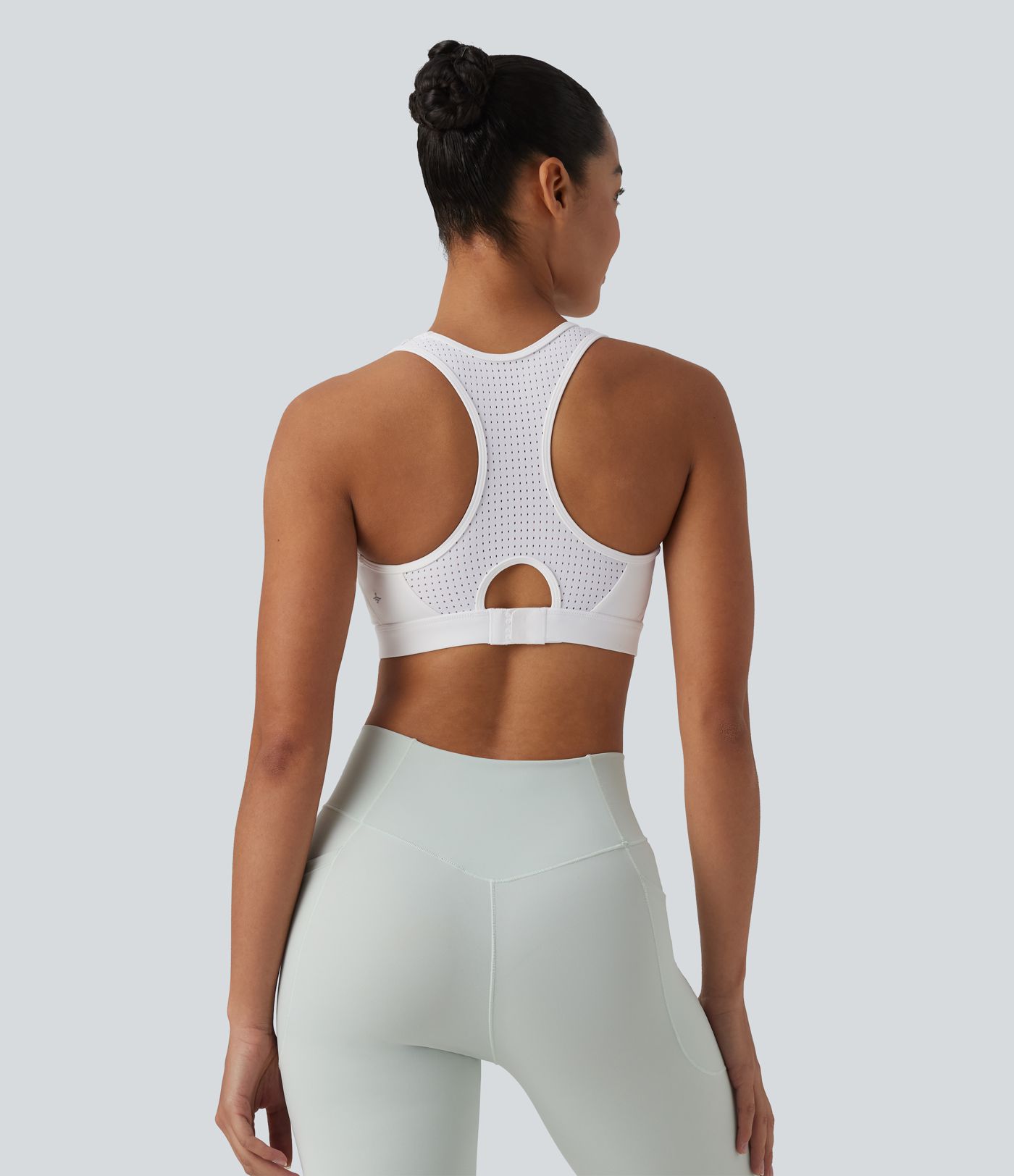 Halara UltraSculpt™ Medium Support Racerback Cut Out Workout Sports Bra