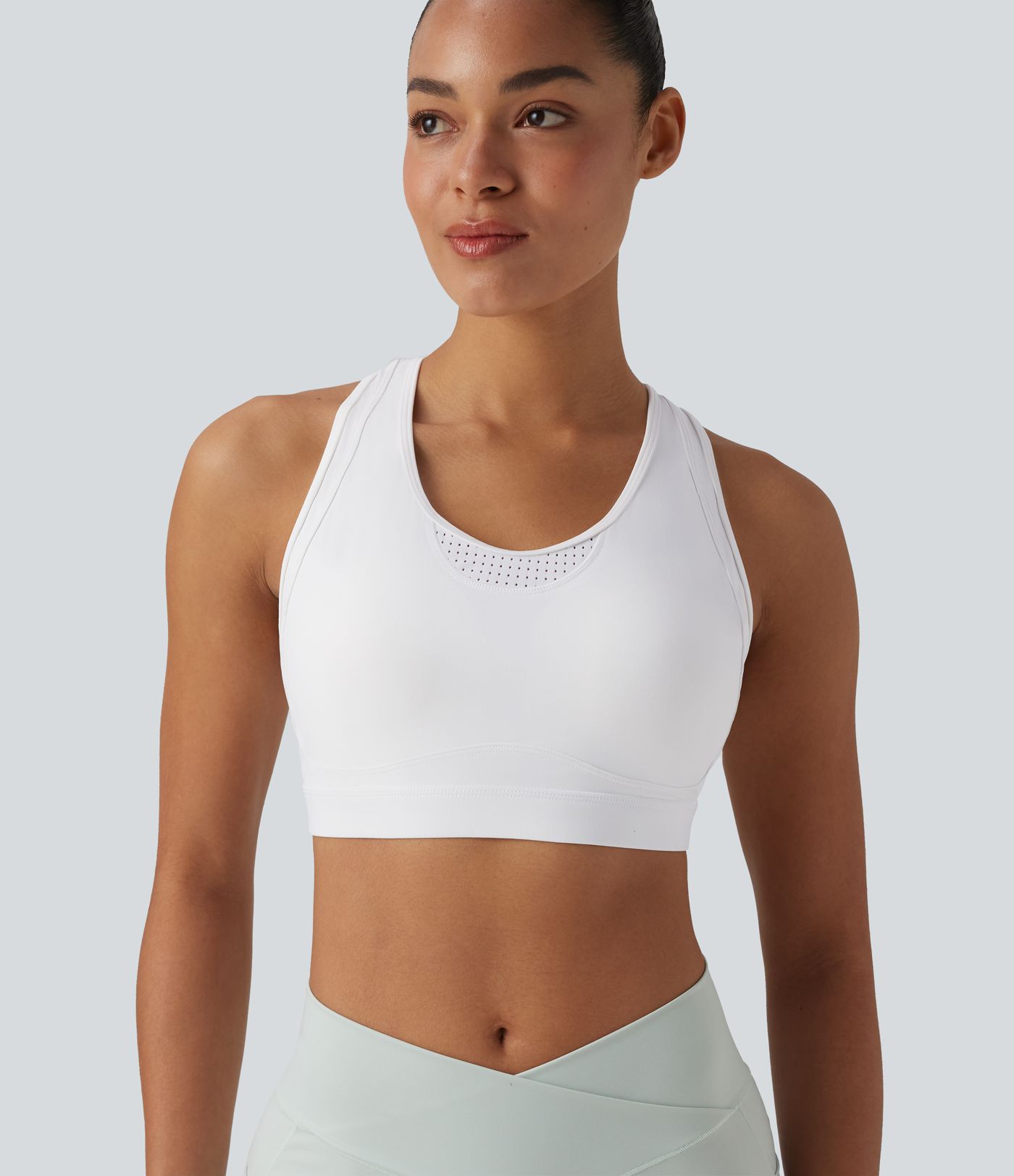 Halara UltraSculpt™ Medium Support Racerback Cut Out Workout Sports Bra