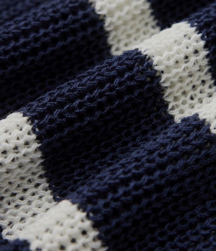 Pull rayé sans manches à demi-fermeture éclair, style décontracté