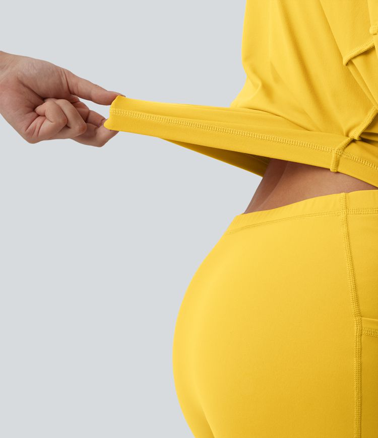 SoftlyZero™ Rochie mini 2-în-1 pentru dans și activă, din pluș, cu decolteu în V și buzunare — Ediția Easy Peezy