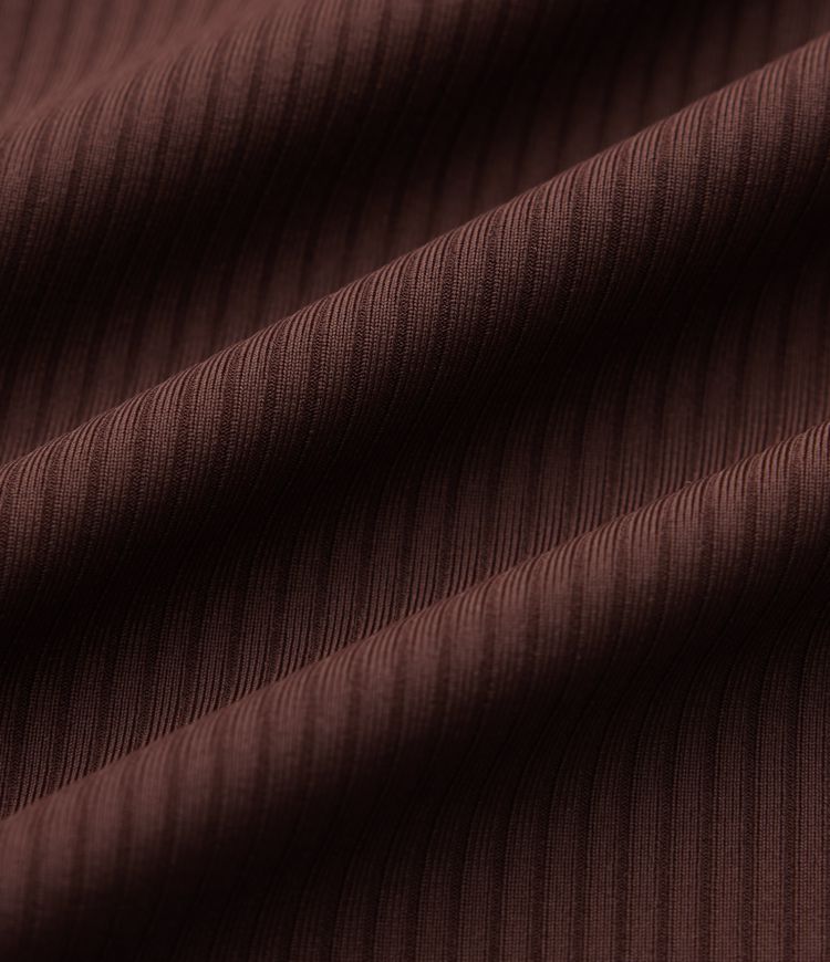 Ribbed Knit Round Neck Workout Tank Top