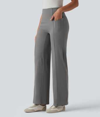 DayStretch High Waisted Tummy Control Casual Bootcut Pants with Pockets
