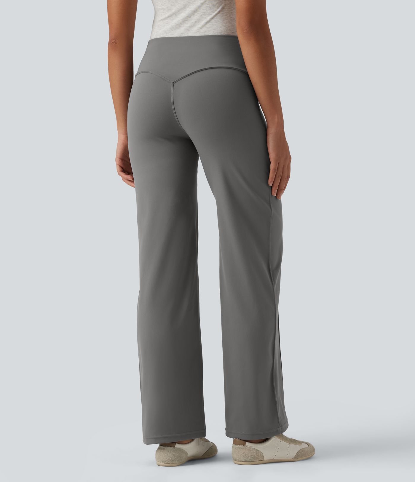 DayStretch High Waisted Tummy Control Casual Bootcut Pants with Pockets