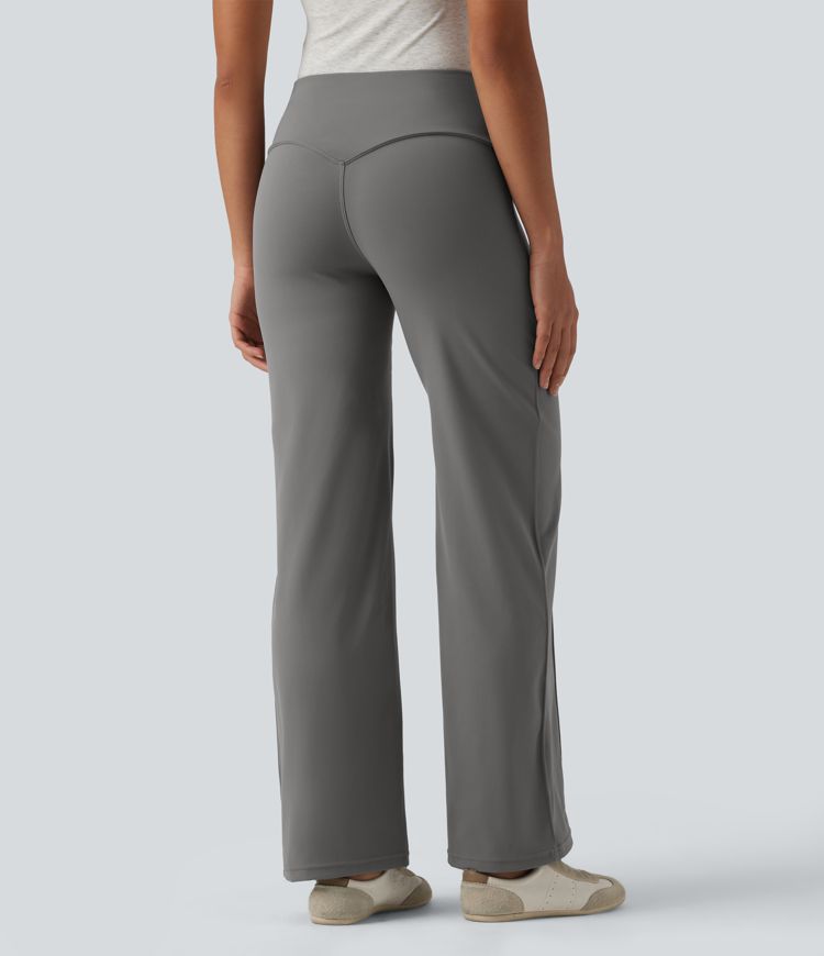 DayStretch High Waisted Tummy Control Casual Bootcut Pants with Pockets