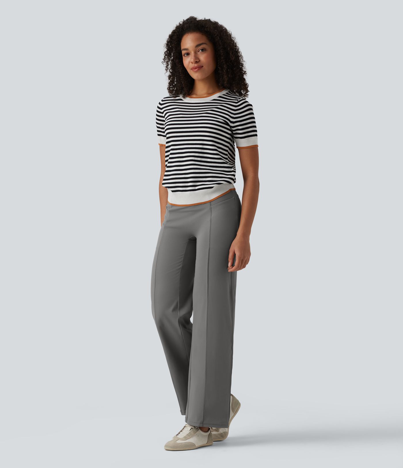 DayStretch High Waisted Tummy Control Casual Bootcut Pants with Pockets