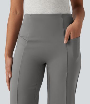 DayStretch High Waisted Tummy Control Casual Bootcut Pants with Pockets