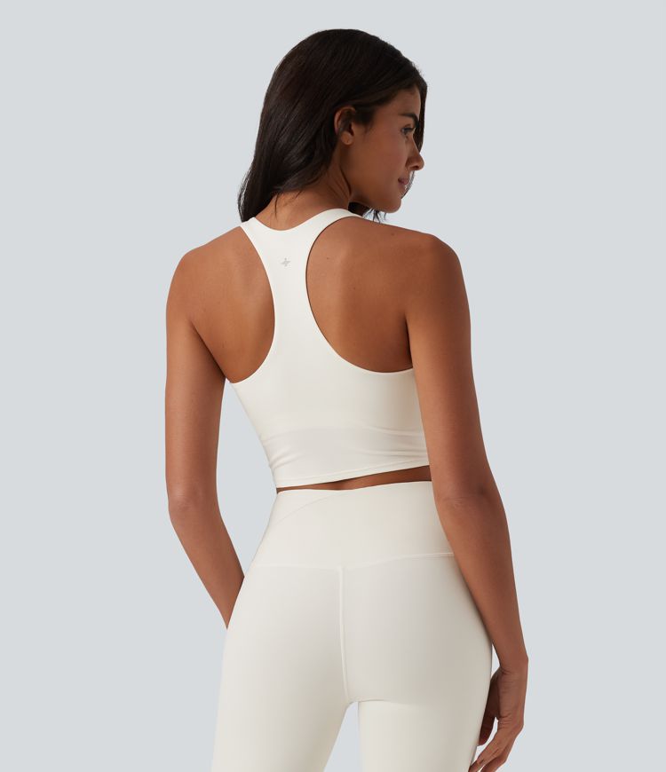 Racerback Cropped Yoga Sports Top