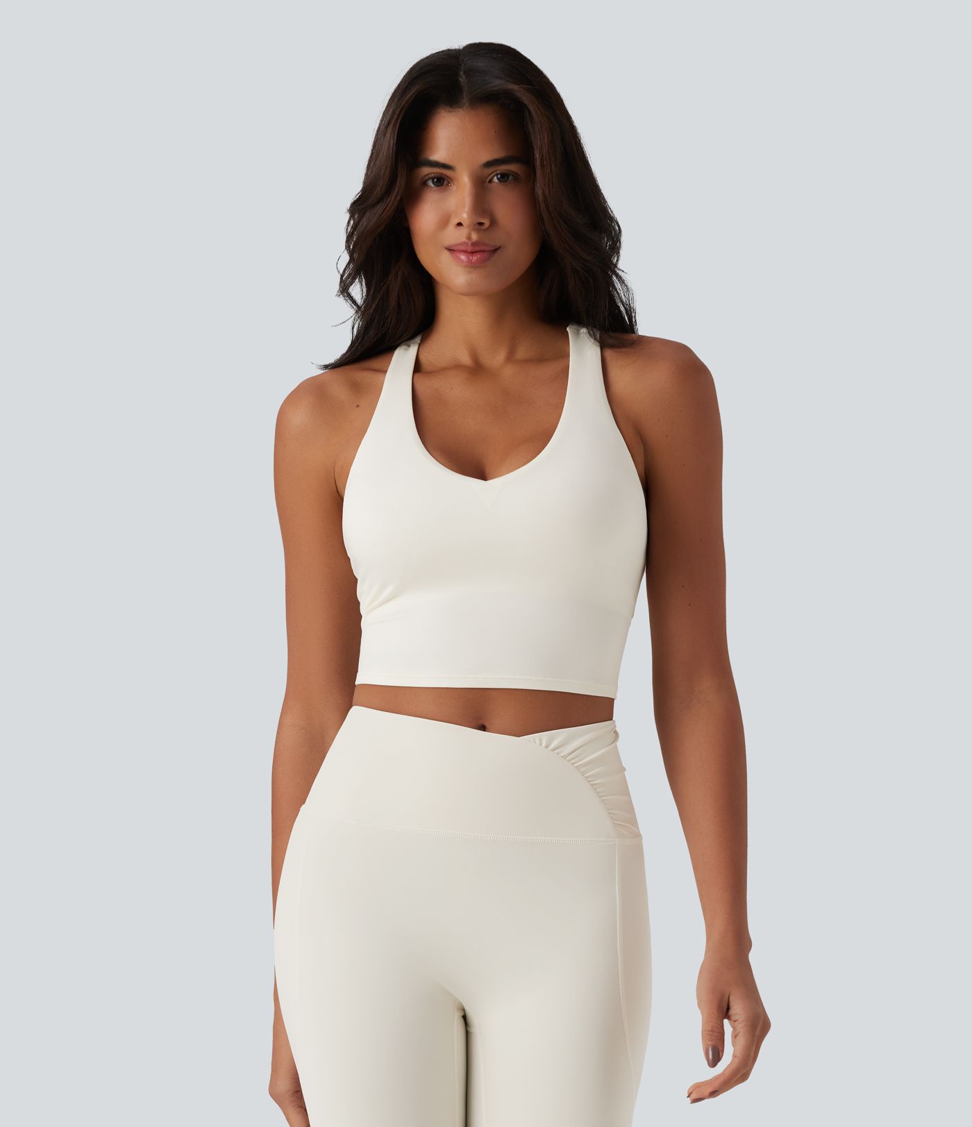 Racerback Cropped Yoga Sports Top