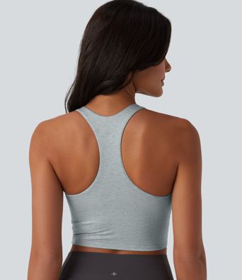 Racerback Cropped Yoga Sports Top