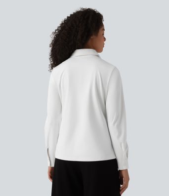 Collar Long Sleeve Wrinkle-resistant Quick Dry Work Shirt