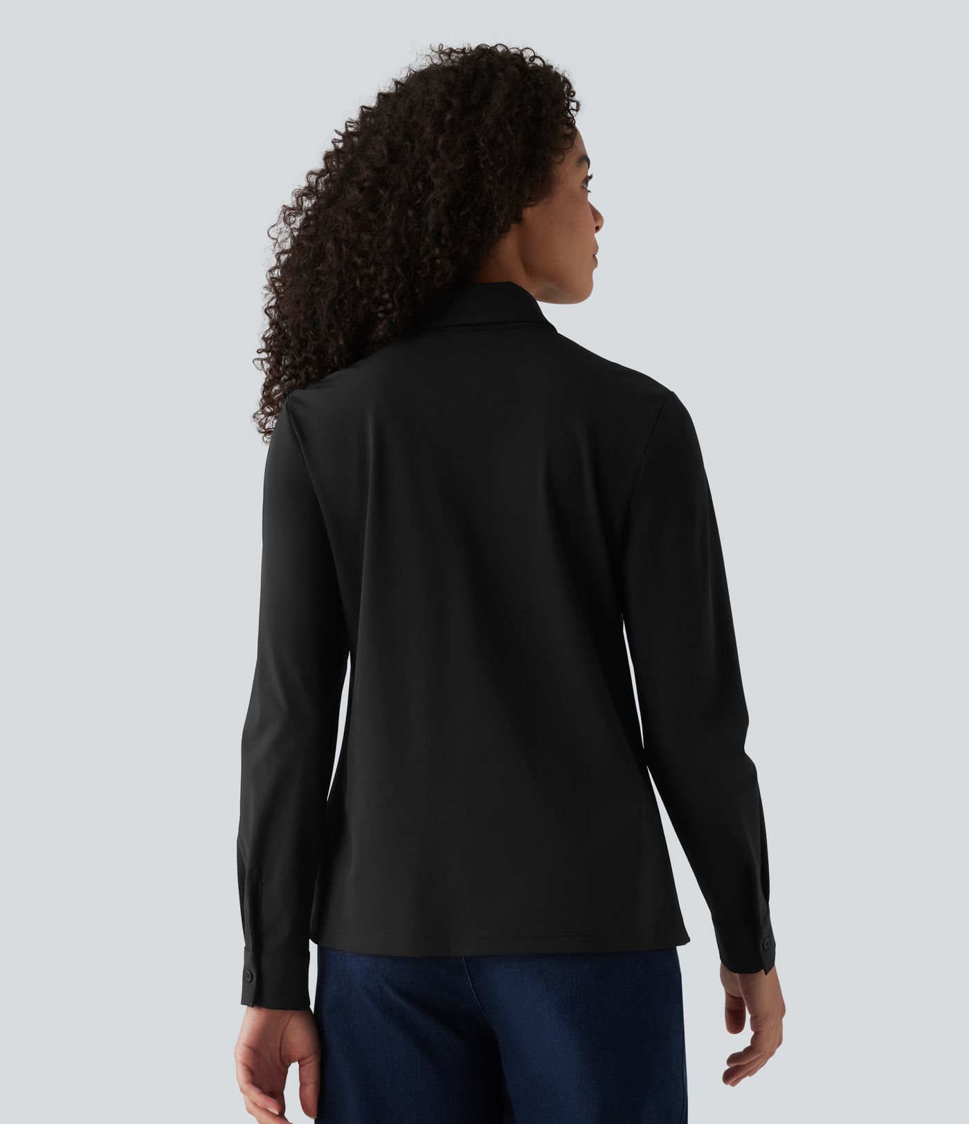 Collar Long Sleeve Wrinkle-resistant Quick Dry Work Shirt