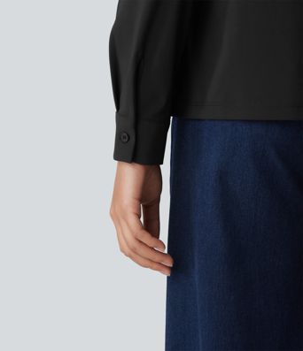Collar Long Sleeve Wrinkle-resistant Quick Dry Work Shirt