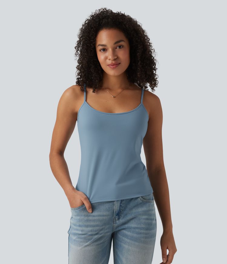 Lässiges Tanktop mit U-Ausschnitt