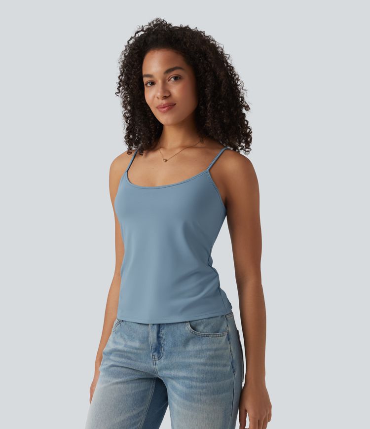 Lässiges Tanktop mit U-Ausschnitt