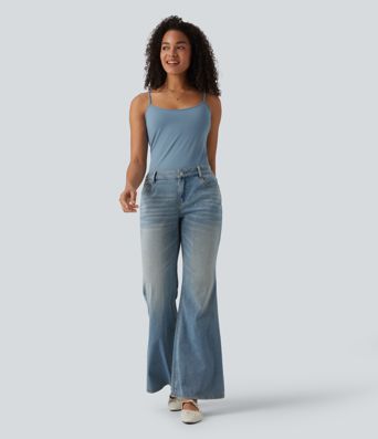 Lässiges Tanktop mit U-Ausschnitt