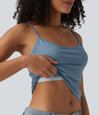 Lässiges Tanktop mit U-Ausschnitt