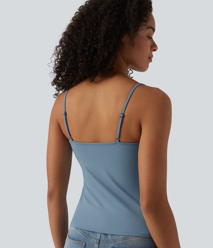 Lässiges Tanktop mit U-Ausschnitt