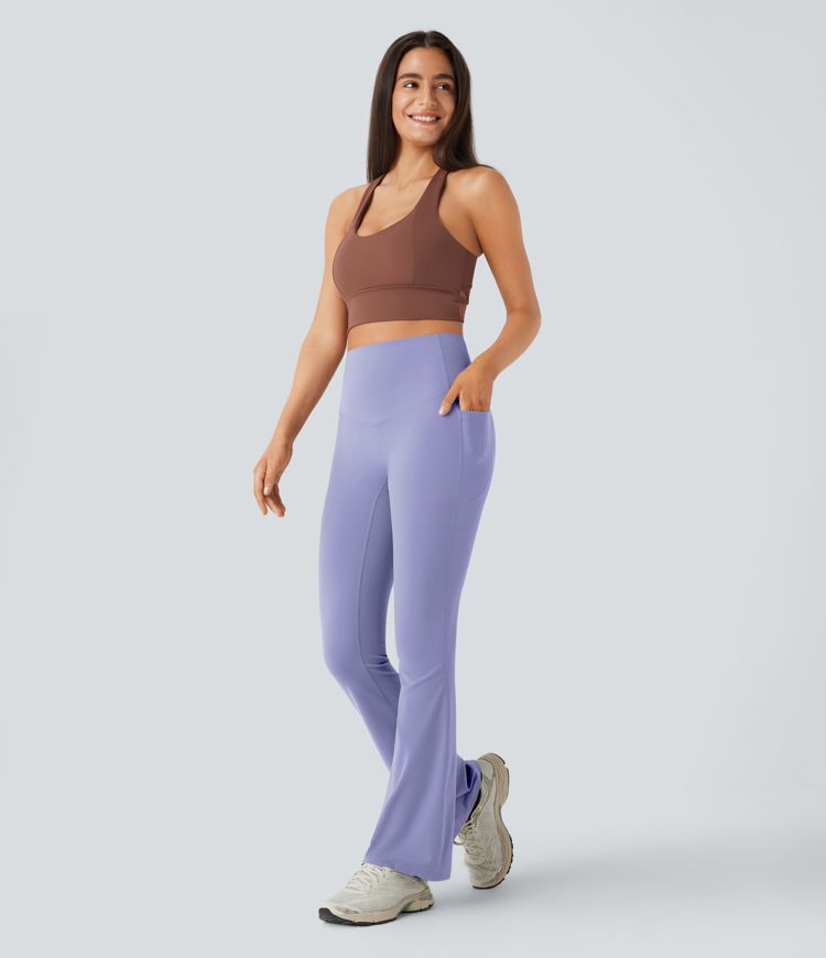 Halara UltraSculpt™ High Waisted Tummy Control Pocket Shaping Yoga Bootcut Leggings