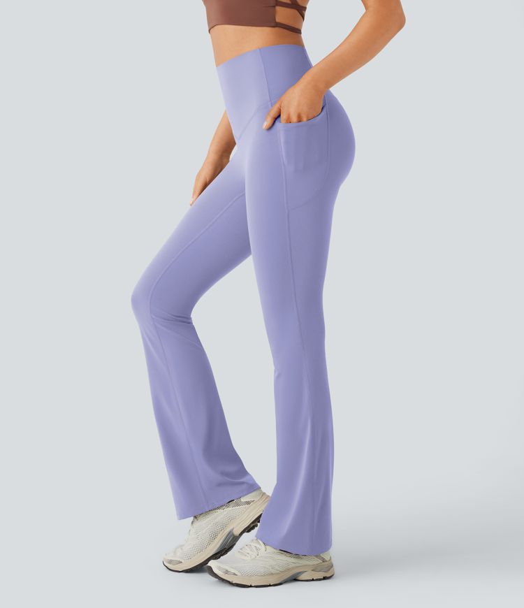 Halara UltraSculpt™ High Waisted Tummy Control Pocket Shaping Yoga Bootcut Leggings