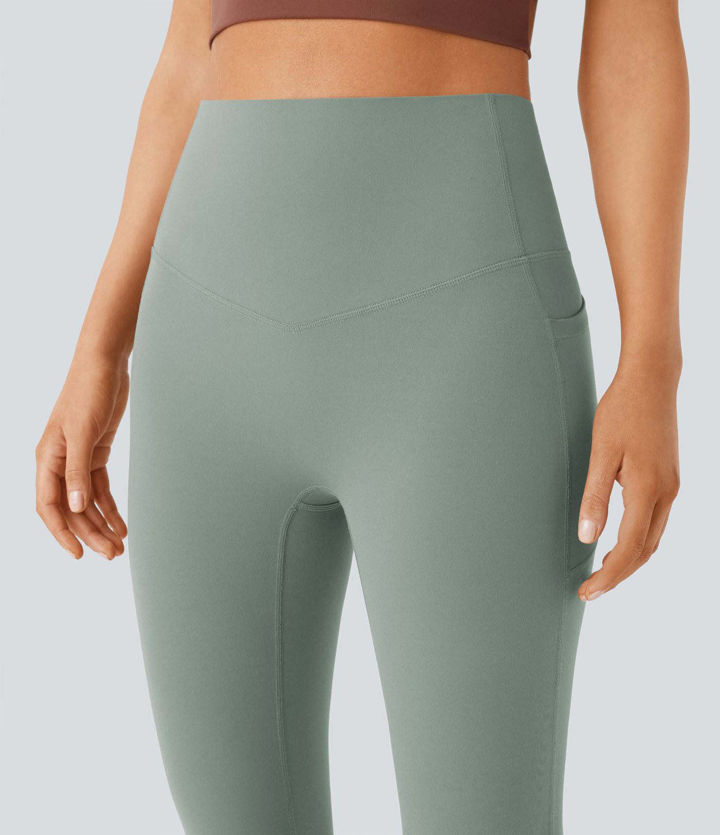 Halara UltraSculpt™ High Waisted Tummy Control Pocket Shaping Yoga Bootcut Leggings