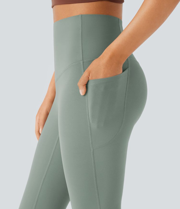 Halara UltraSculpt™ High Waisted Tummy Control Pocket Shaping Yoga Bootcut Leggings
