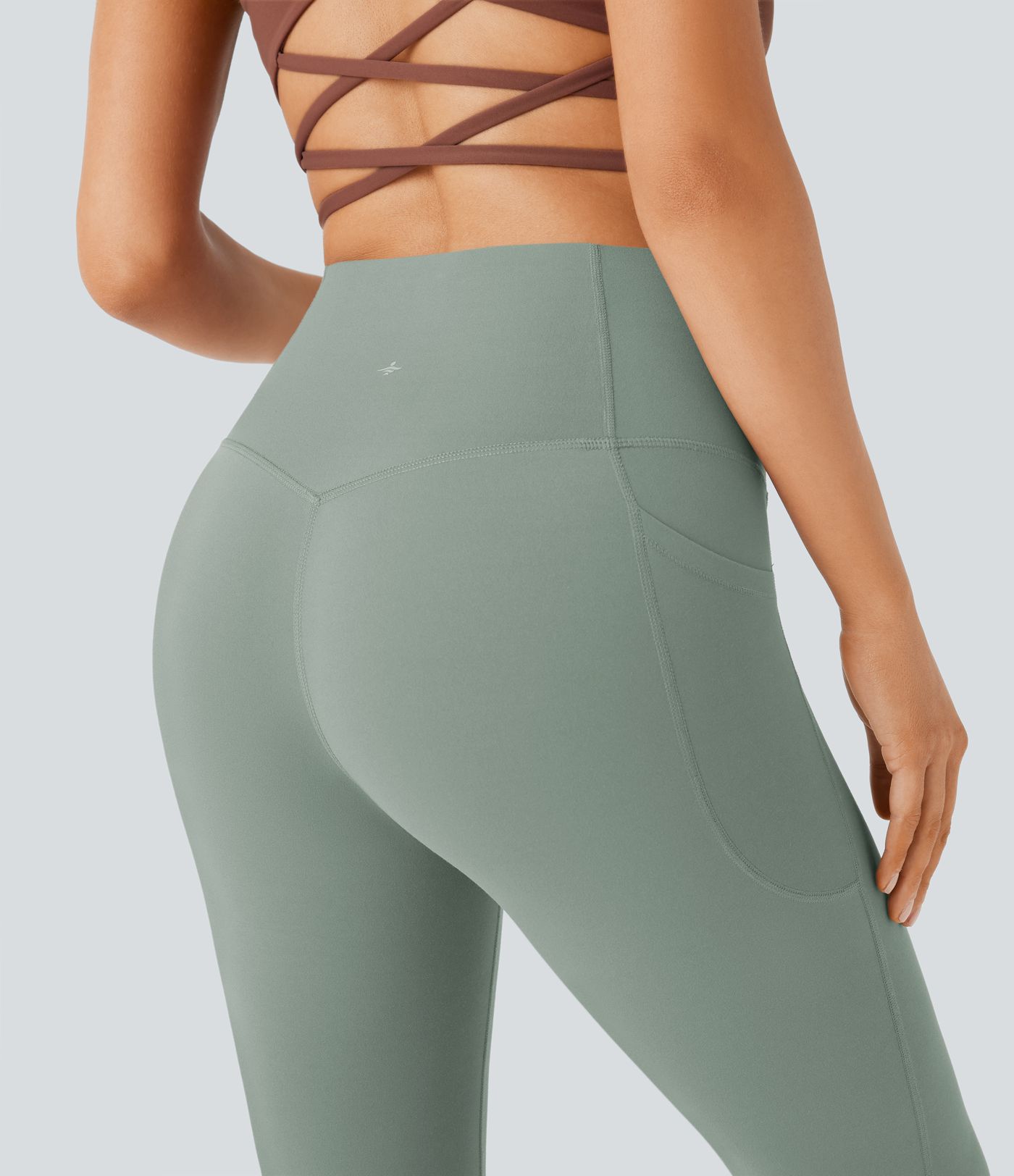 Halara UltraSculpt™ High Waisted Tummy Control Pocket Shaping Yoga Bootcut Leggings