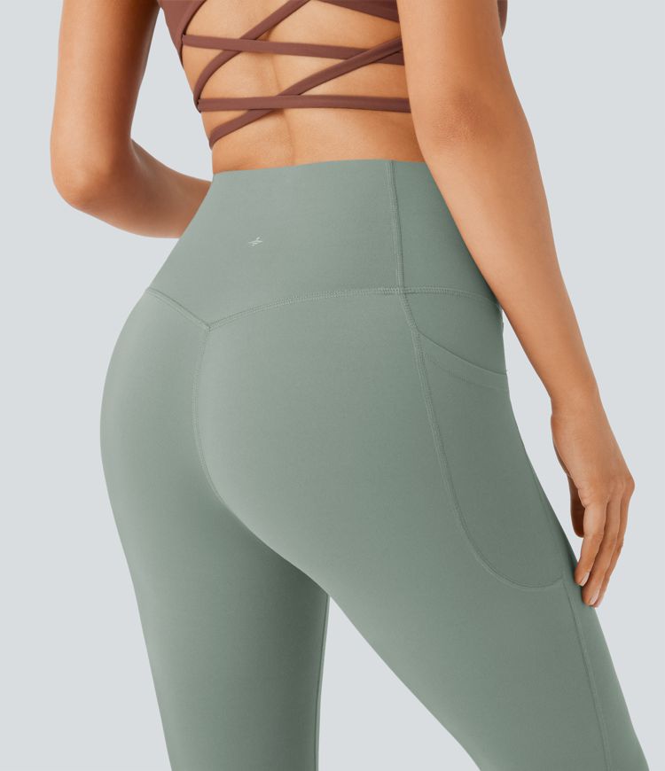 Halara UltraSculpt™ High Waisted Tummy Control Pocket Shaping Yoga Bootcut Leggings