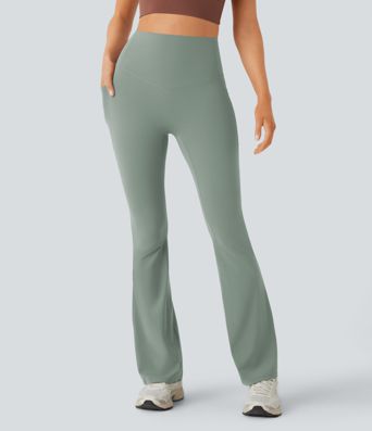 Halara UltraSculpt™ High Waisted Tummy Control Pocket Shaping Yoga Bootcut Leggings