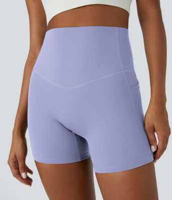 Halara UltraSculpt™ High Waisted Tummy Control Side Pocket Shaping Training Biker Shorts 5''
