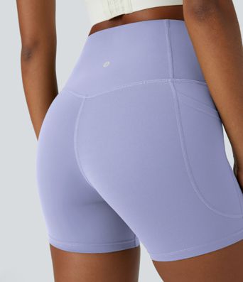 Halara UltraSculpt™ High Waisted Tummy Control Side Pocket Shaping Training Biker Shorts 5''