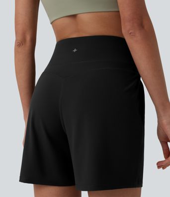 Halara UltraSculpt™ High Waisted Tummy Control Yoga Shorts 5'' with Pockets