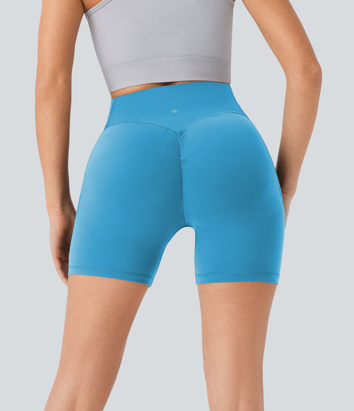Halara UltraSculpt™ High Waisted Scrunch Butt Lifting Tummy Control Pocket Shaping Workout Biker Shorts 5''