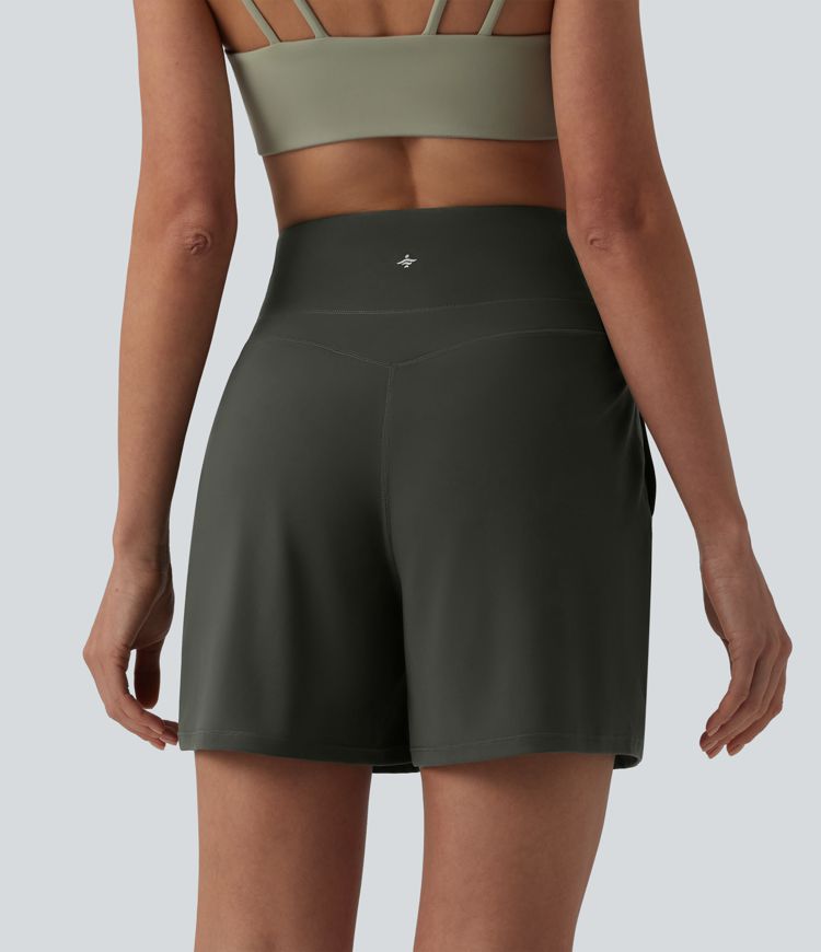 Halara UltraSculpt™ Short de yoga taille haute gainant, 5'' avec poches