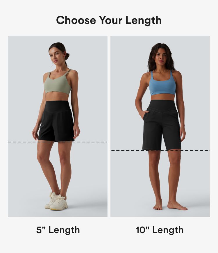 Halara UltraSculpt™ High Waisted Tummy Control Yoga Bermuda Shorts 10'' with Pockets