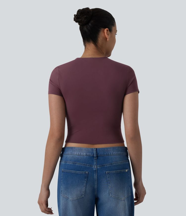 SoftlyZero™ QuickDry Abrasion-resistant Twisted Short Sleeve Casual T-Shirt