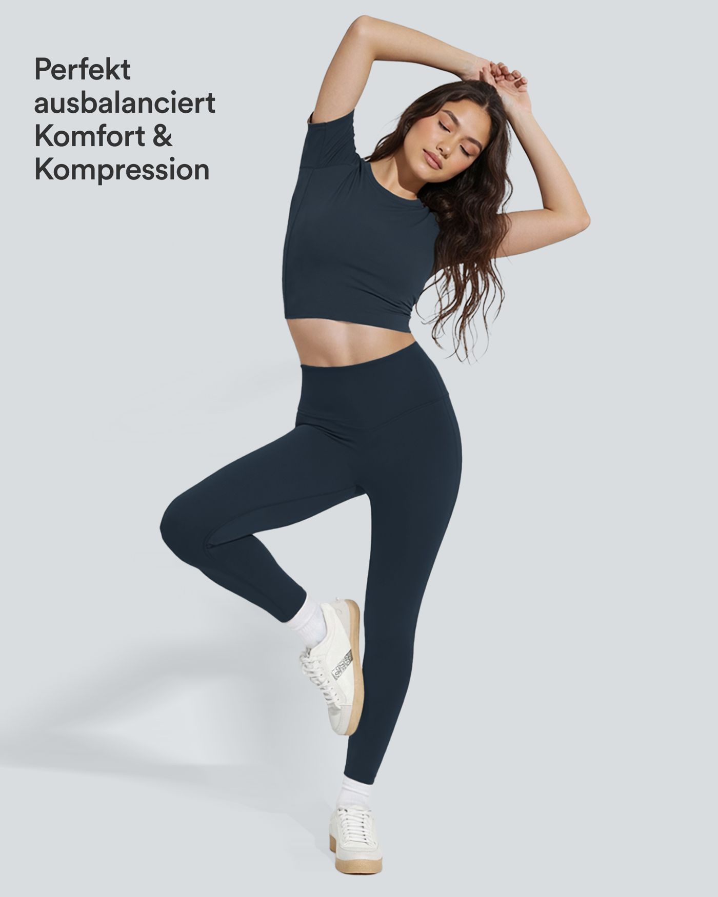 Halara UltraSculpt™ - Formende Workout-Leggings mit hohem Bund, Seitentaschen, Booty-Scrunch und Bauchkontrolle