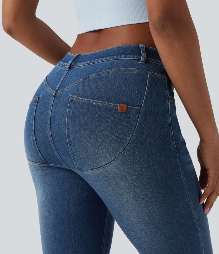 Halara Flex™ Mid Rise Casual Bootcut Jeans with Pockets