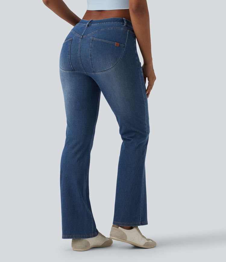 Halara Flex™ Mid Rise Casual Bootcut Jeans with Pockets
