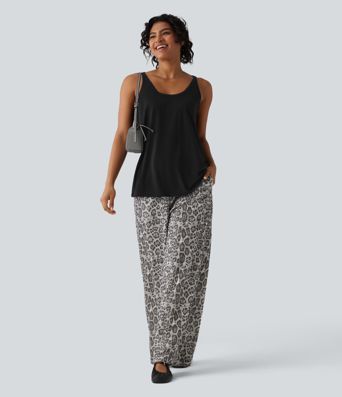 U Neck Relaxed Casual Tank Top