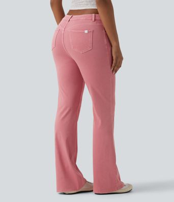 Halara Flex™ High Waisted Colorful Casual Flare Jeans with Pockets