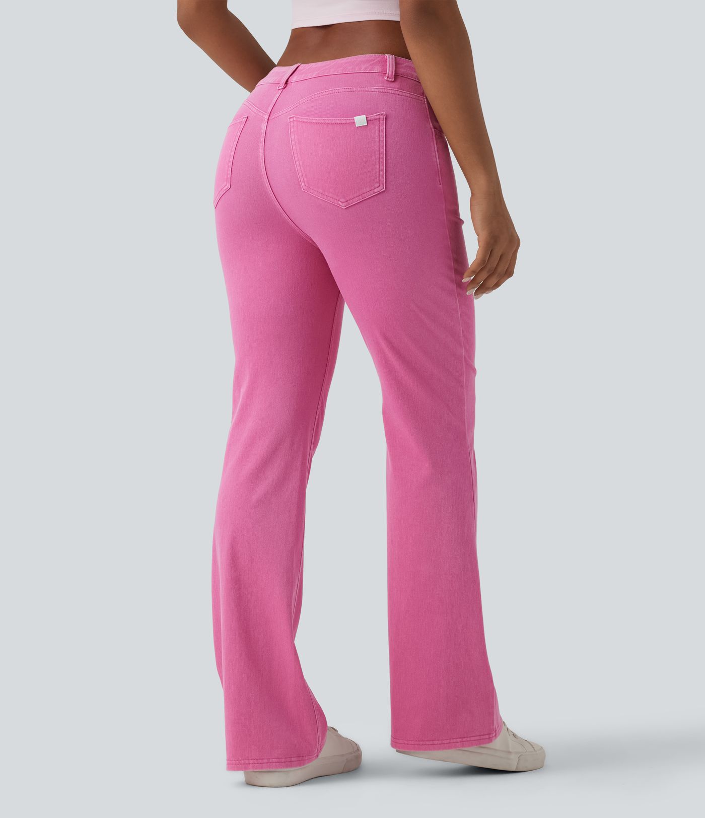 Halara Flex™ High Waisted Colorful Casual Flare Jeans with Pockets