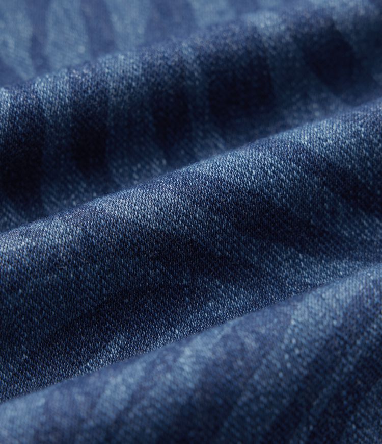 Jean Halara Flex™ jambe large décontracté taille mi-haute effet ventre plat, motif zèbre, avec poches