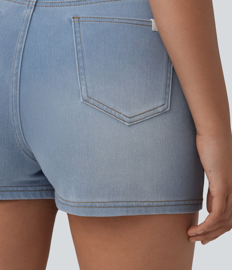 Halara Flex™ Denim High Waisted Micro Casual Skort with Pockets