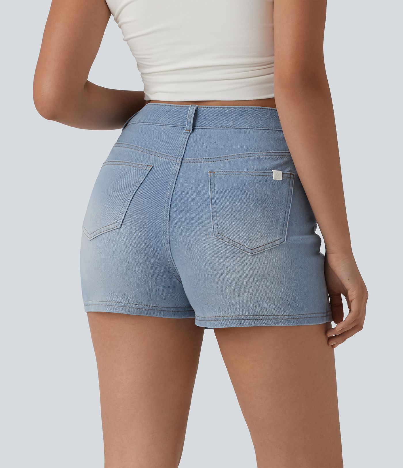 Halara Flex™ Denim High Waisted Micro Casual Skort with Pockets