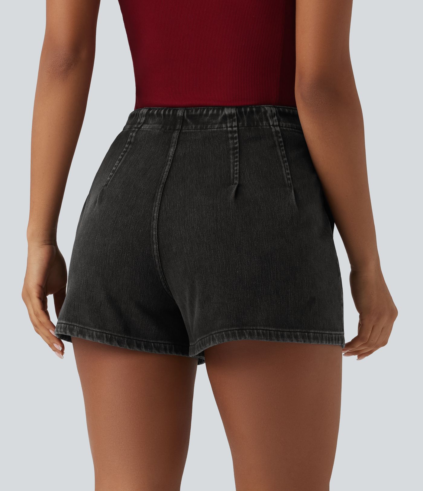 Halara Flex™ High Waisted Denim Casual Shorts 3'' with Pockets