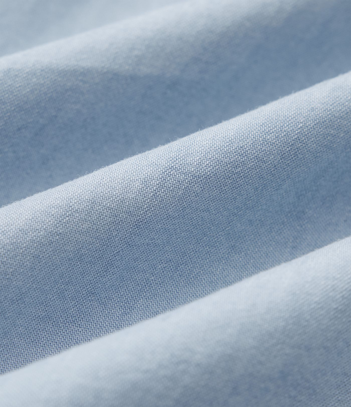 Blouse casual denim col V manches longues